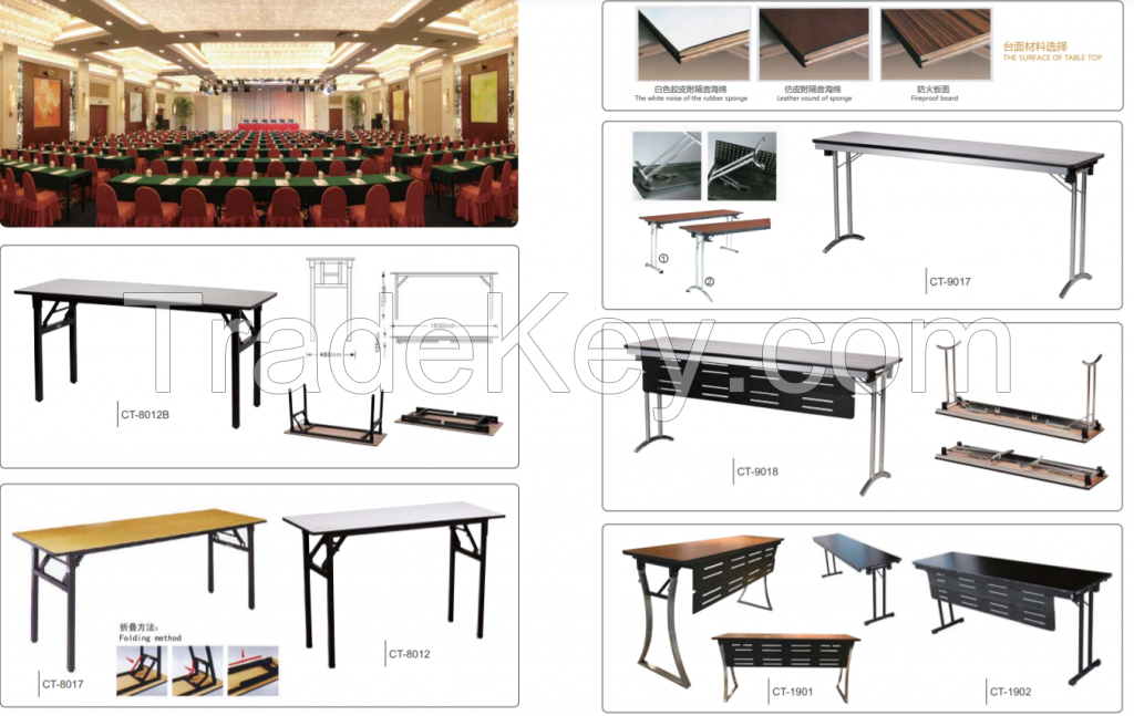 Classic hotel multi-functional dining table series