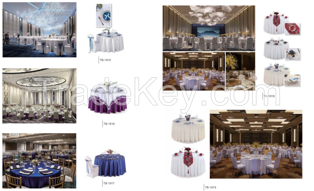 Luxury chair cover table skirt tablecloth series