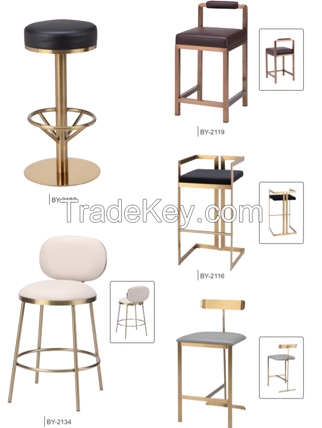 Bar chair and stool series