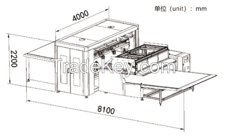 Full-automatic mattress compound layerintegrated machine for glue rolling & spraying