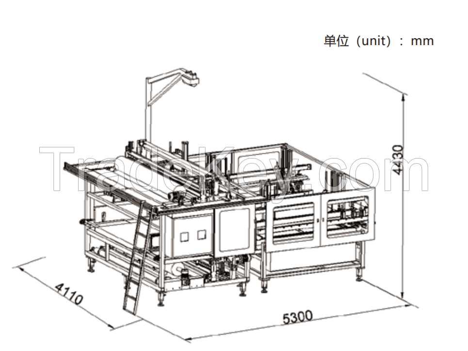 Automatic mattress film packaging machine