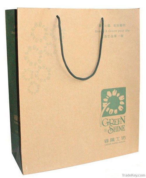 hot selling environmental friendly kraft paper bag