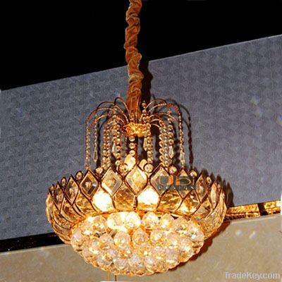Beauty gold crystal pendant lamp (P68004-10)