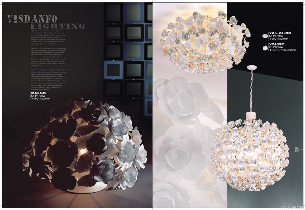 Modern rose lamp