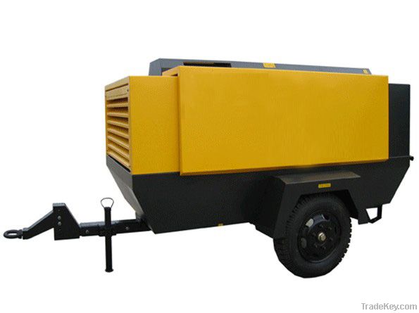 HG750-14 portable mobile diesel screw air compressor