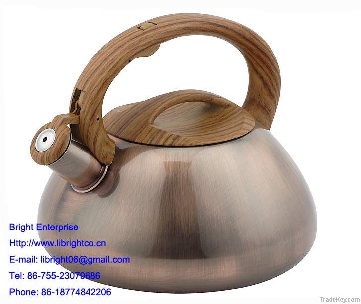 Copper Plated whistling tea pot