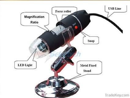 USB Digital Microscope 50X-500X Magnification Handheld
