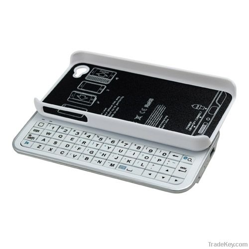 Sliding Bluetooth Wireless Keyboard+Hardshell Case for Apple Iphone