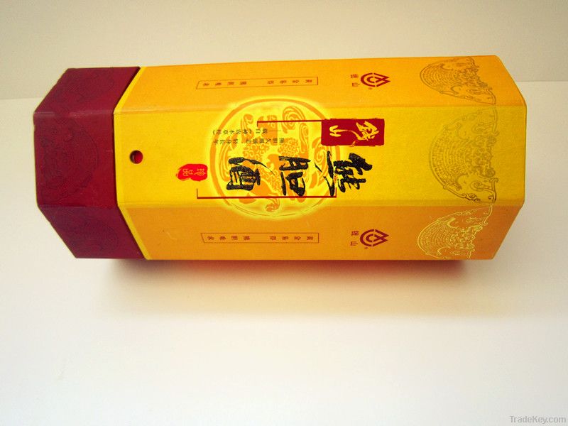 Golden Color Paper Wine Packaging Box