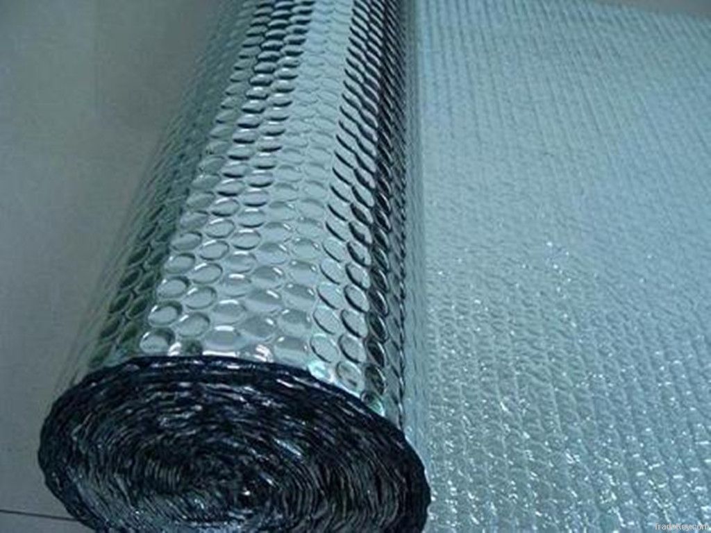 Aluminum foil Single side Bubble Heat Insulation , For Roof, Wall