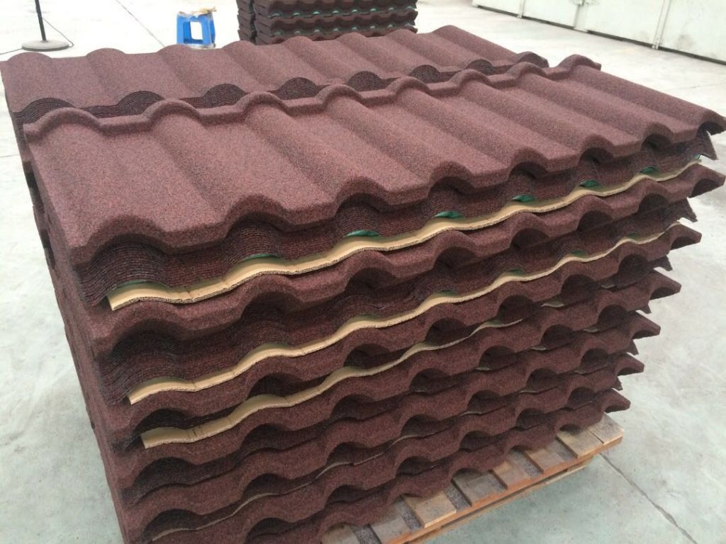 1340x420mm size & alum-zinc steel sheet material color stone coated steel roof tiles