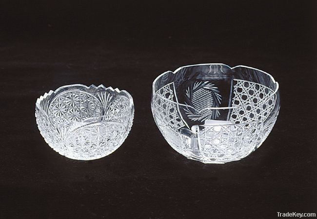 Clear Etched Bowls