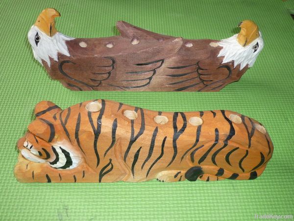 Wooden Eagle&Tiger