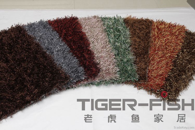 polyester shaggy rugs high pile height