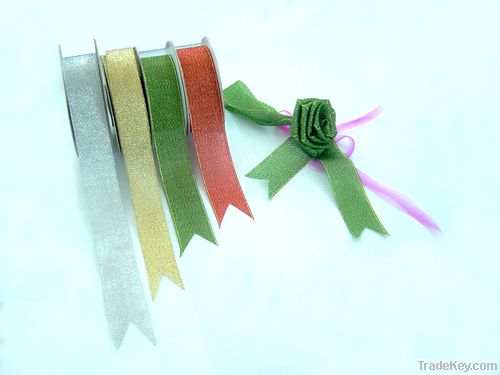 Gold/silver metallic ribbon