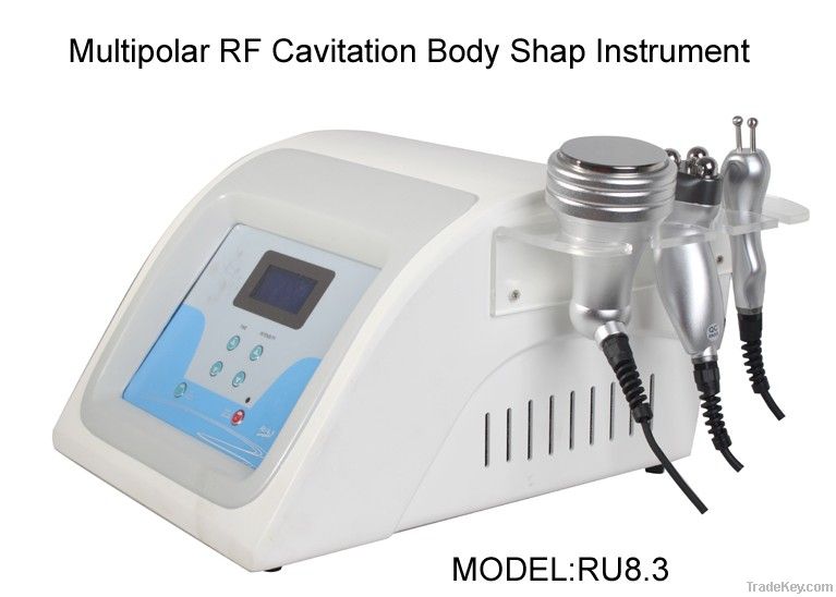 RU8.3 Multipolar RF and cavitation slimming beauty equipment