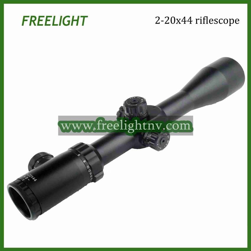 2-20x44 tactical riflescope. long range shooting hunting scope