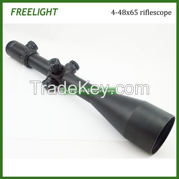 4-48x65 Extended Range/Tactical Rifle Scope, snipper shooting riflescope