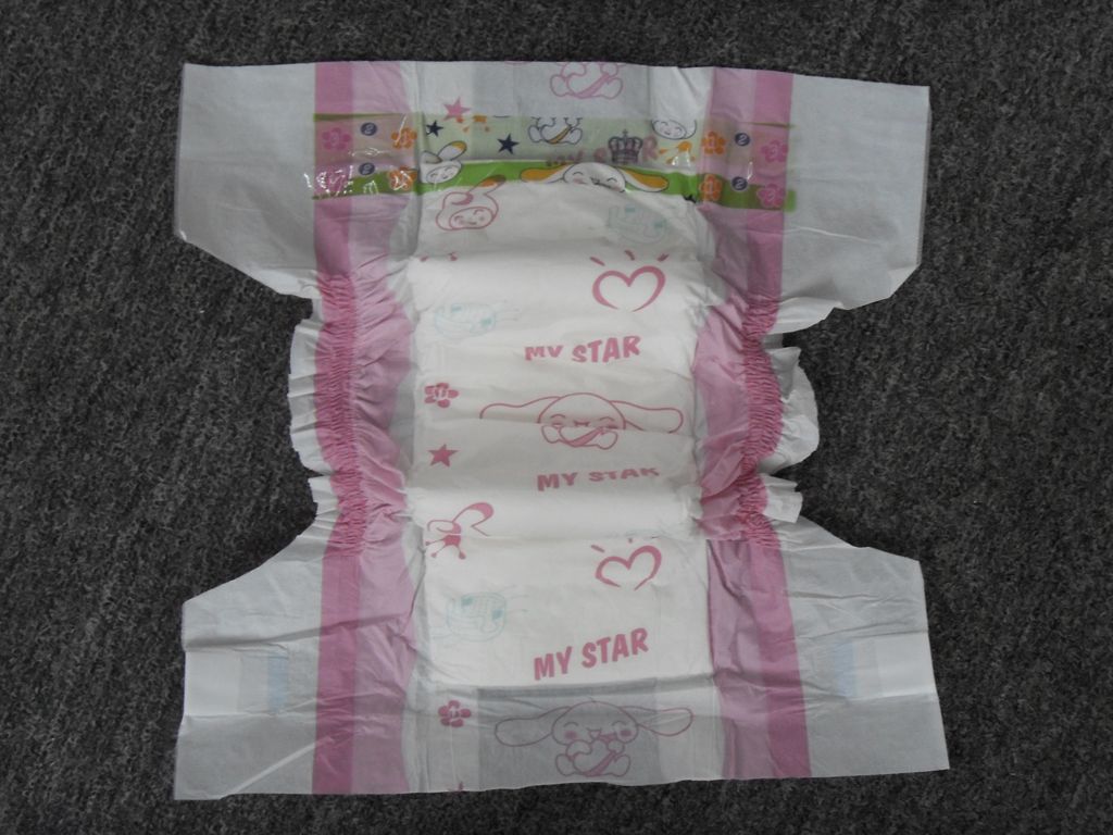 Disposable Baby Diapers (PE tape)