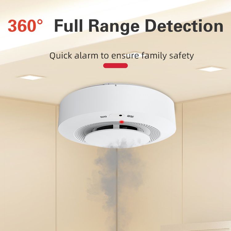 433mhz fire smoke dectector home use smoke sensor 80db sound