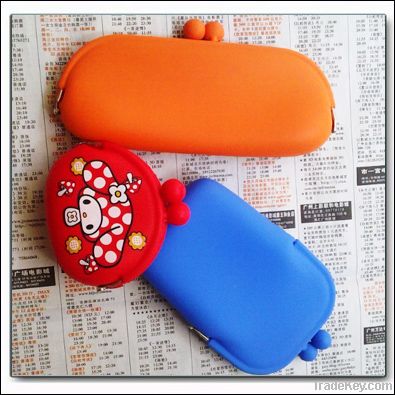 silicone coin and cosmetic bags for promotion