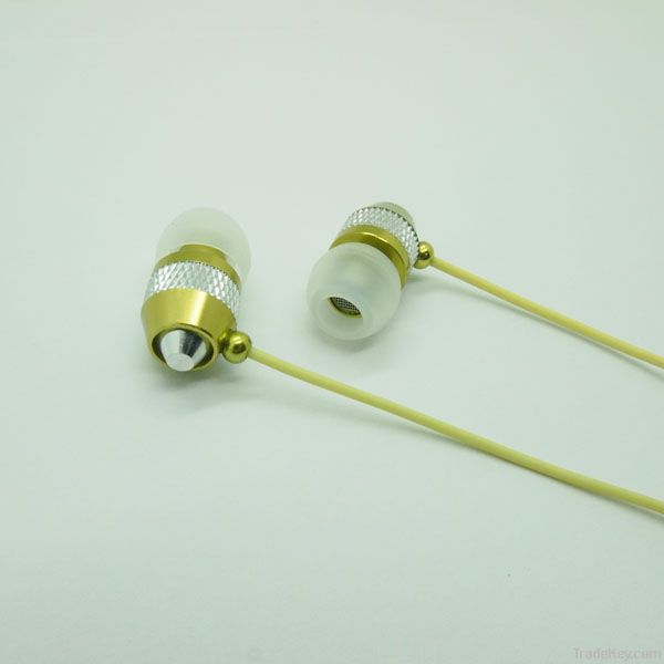 3.5mm jack headphone with metal housing