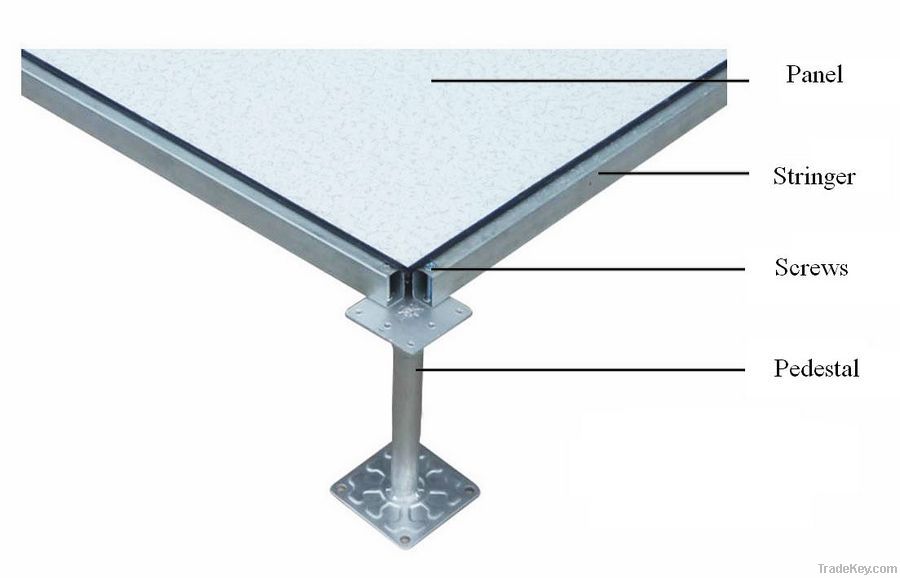 antistatic steel cement raised access floor