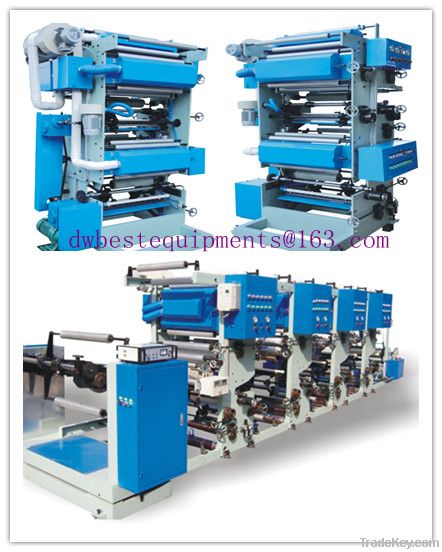 1-8 Color Plastic Bag Printer, Rotogravure Printing PE Film Machine
