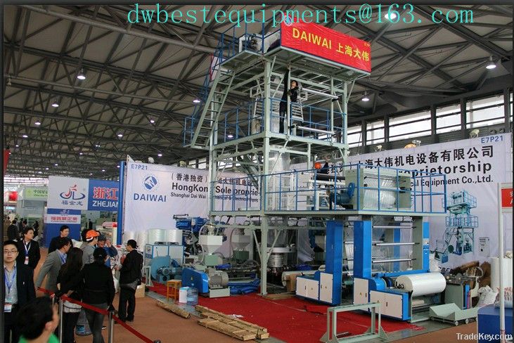Plastic Packing Machine for Blown Film, 3-layer Co-extrusion Blown Fi