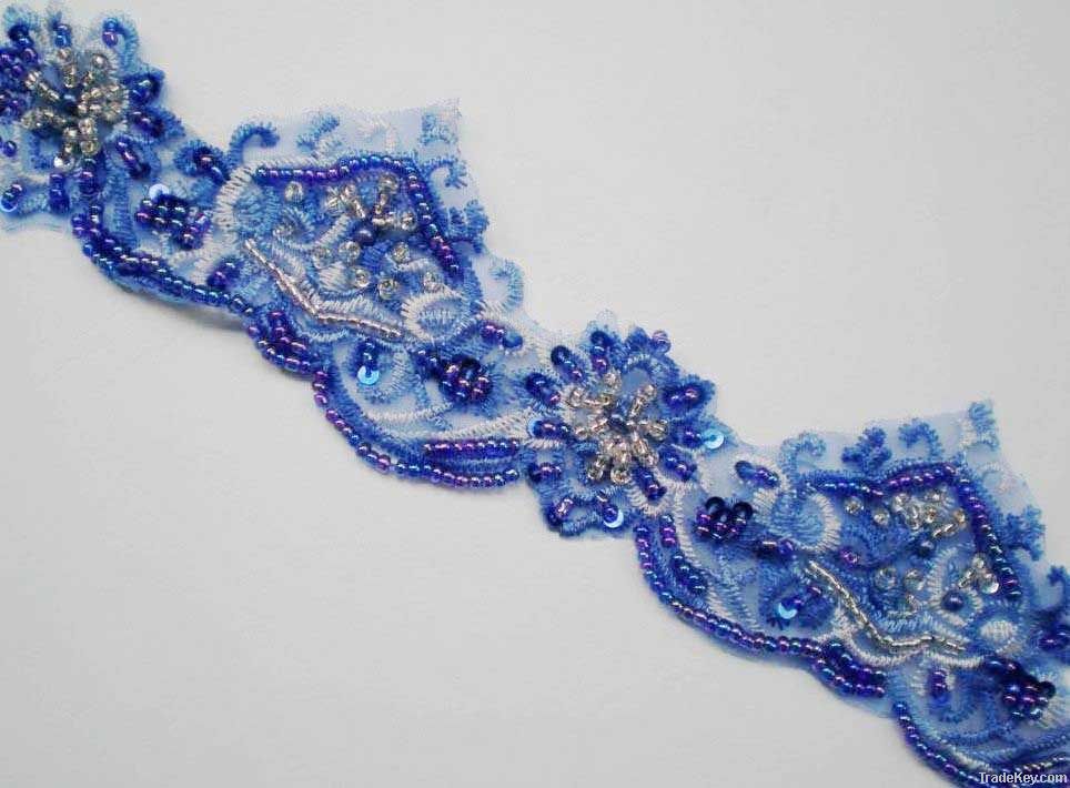 Sequins Beaded Trim 5.4cm (TM004)