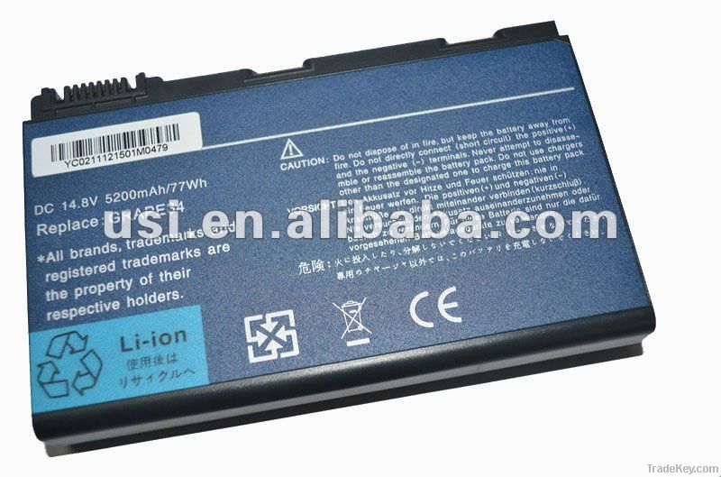 Laptop Battery GRAPE34 for ACER TravelMate 5720G 7720G 5200mAh , 77Wh