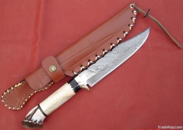 Damascus Hunting Knife