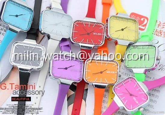 milin watch fashion silicone watch