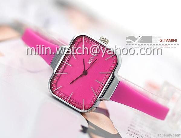 milin watch fashion silicone watch