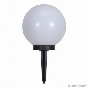 Ball-shaped Solar Garden Light with Plastic Base/Spike and Opal PMMA D