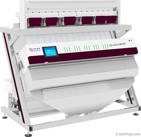 CCD color sorter for nuts and roasted seeds