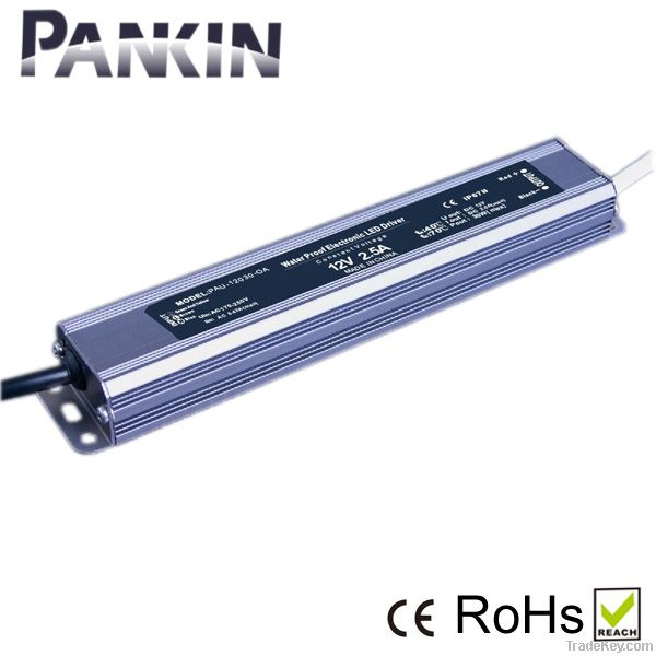 Manufacture waterproof constant voltage 12V 30W led driver