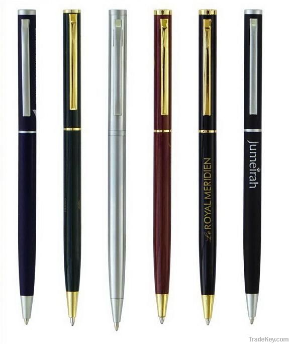 slim metal ballpoint pen for promotion