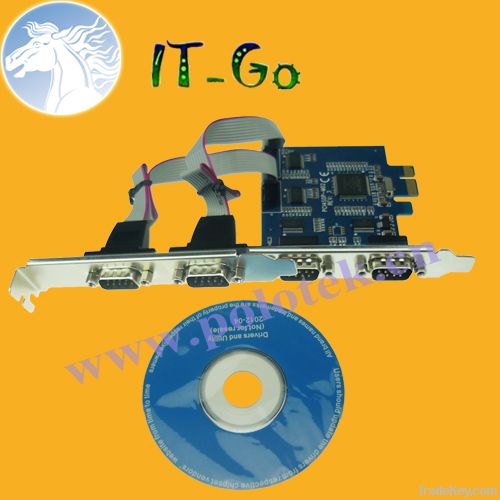 PCI express 4 Serial RS232 card PCIe DB9 PCI-E manufacturer MCS9922