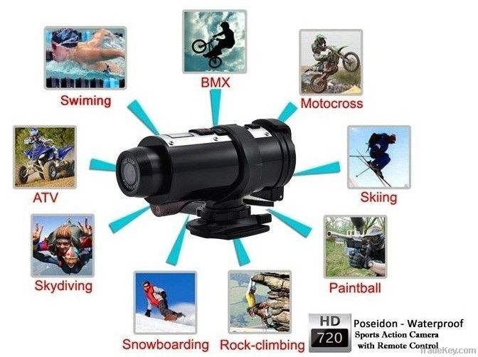 Waterproof Camera , Sports Action Camera, Swimming Action Camera