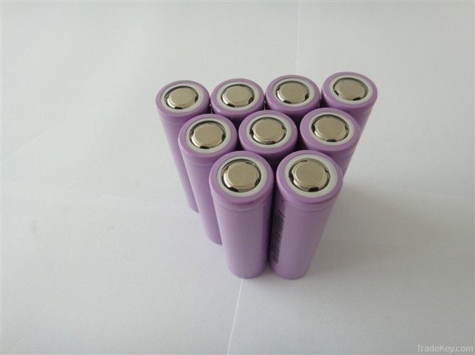 Lithium ion 18650 3.7V 2200mAh cylindrical rechargeable batteries