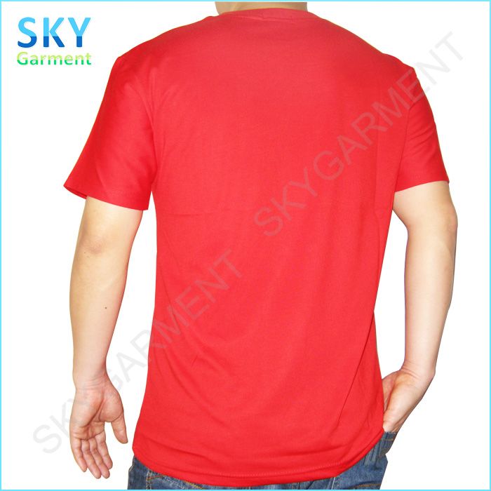 210GSM O-Neck Short Sleeve AB Cotton Promotional T Shirt