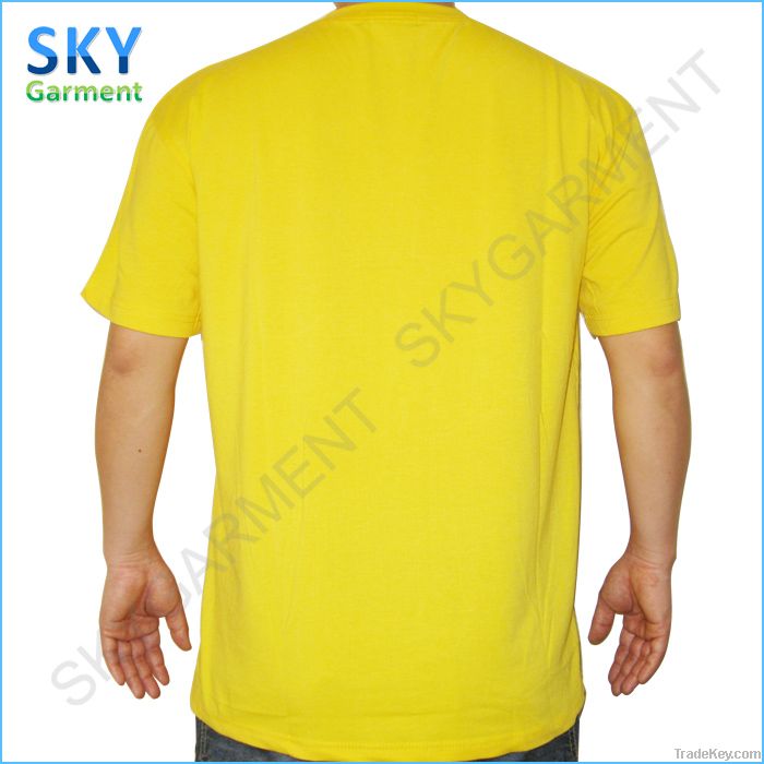 210GSM O-Neck Short Sleeve AB Cotton Contrast T Shirts