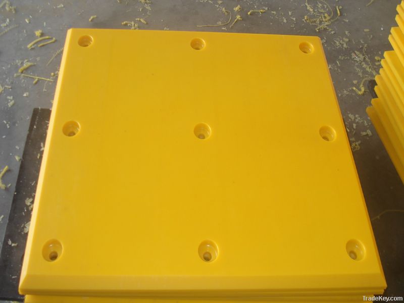 Various UHMW-PE pads for wharf fender panel