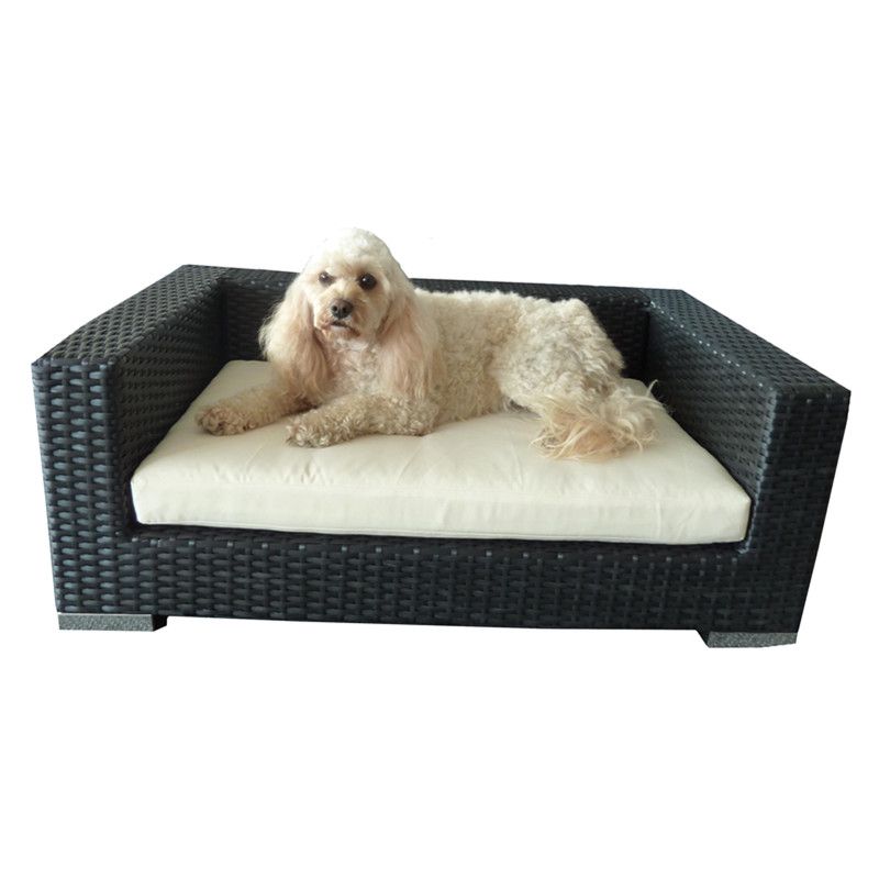 rattan cat bed with plush cushion set, 100%export quality, custom order welcome