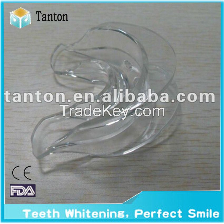 Teeth whitening dual soft mouth tray