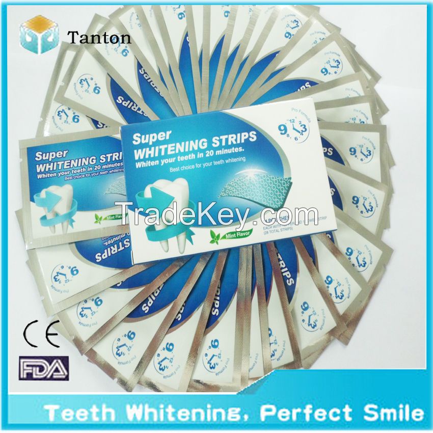 Super white  teeth whitening strips for home use