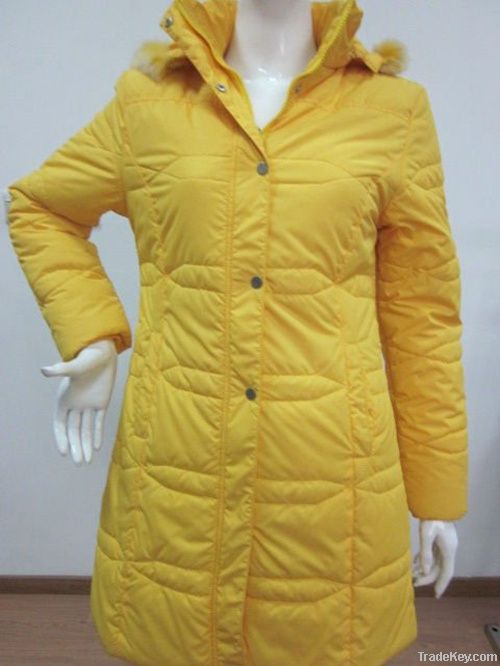 100%polyester woman long down jacket