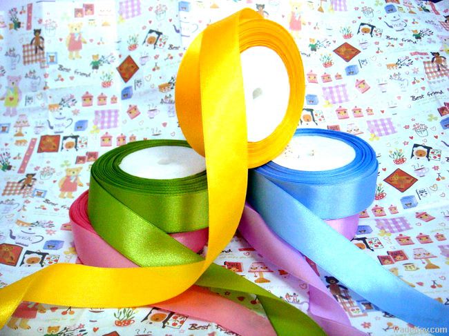 colurful polyester satin ribbon