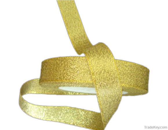 golded metalic ribbon